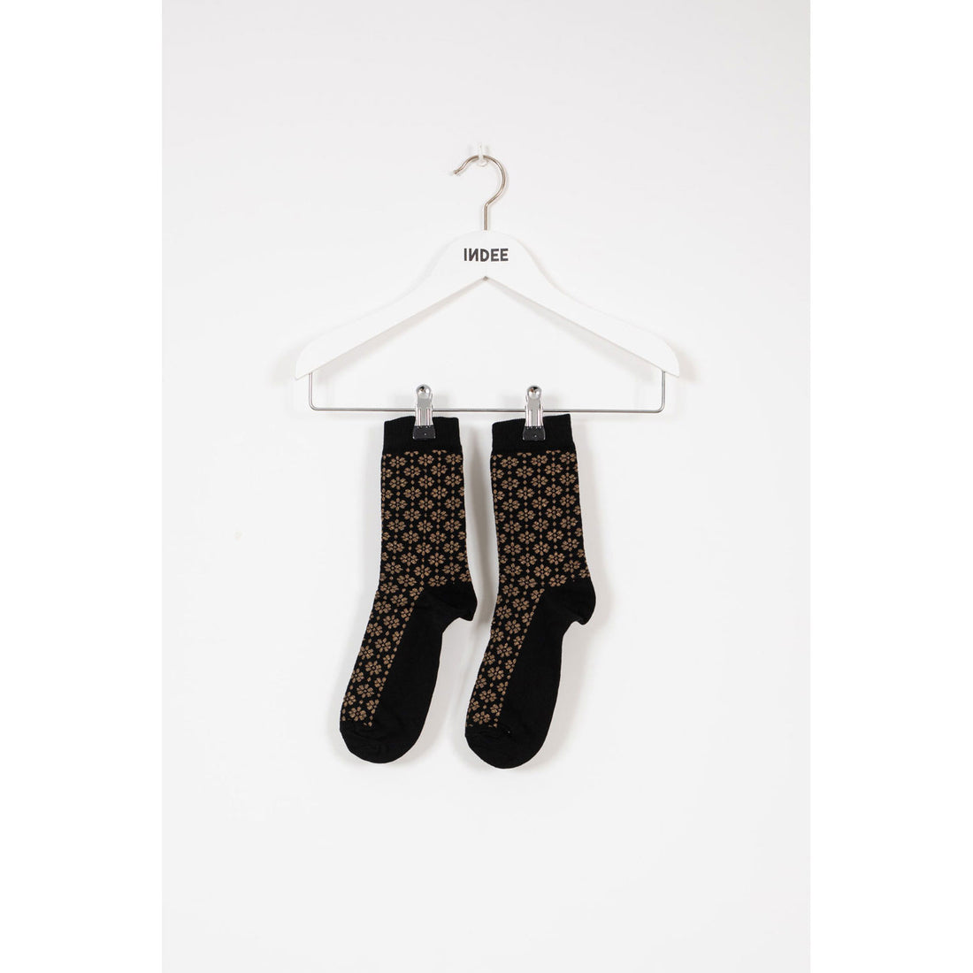 Indee Black Odisea Lurex Lower Socks