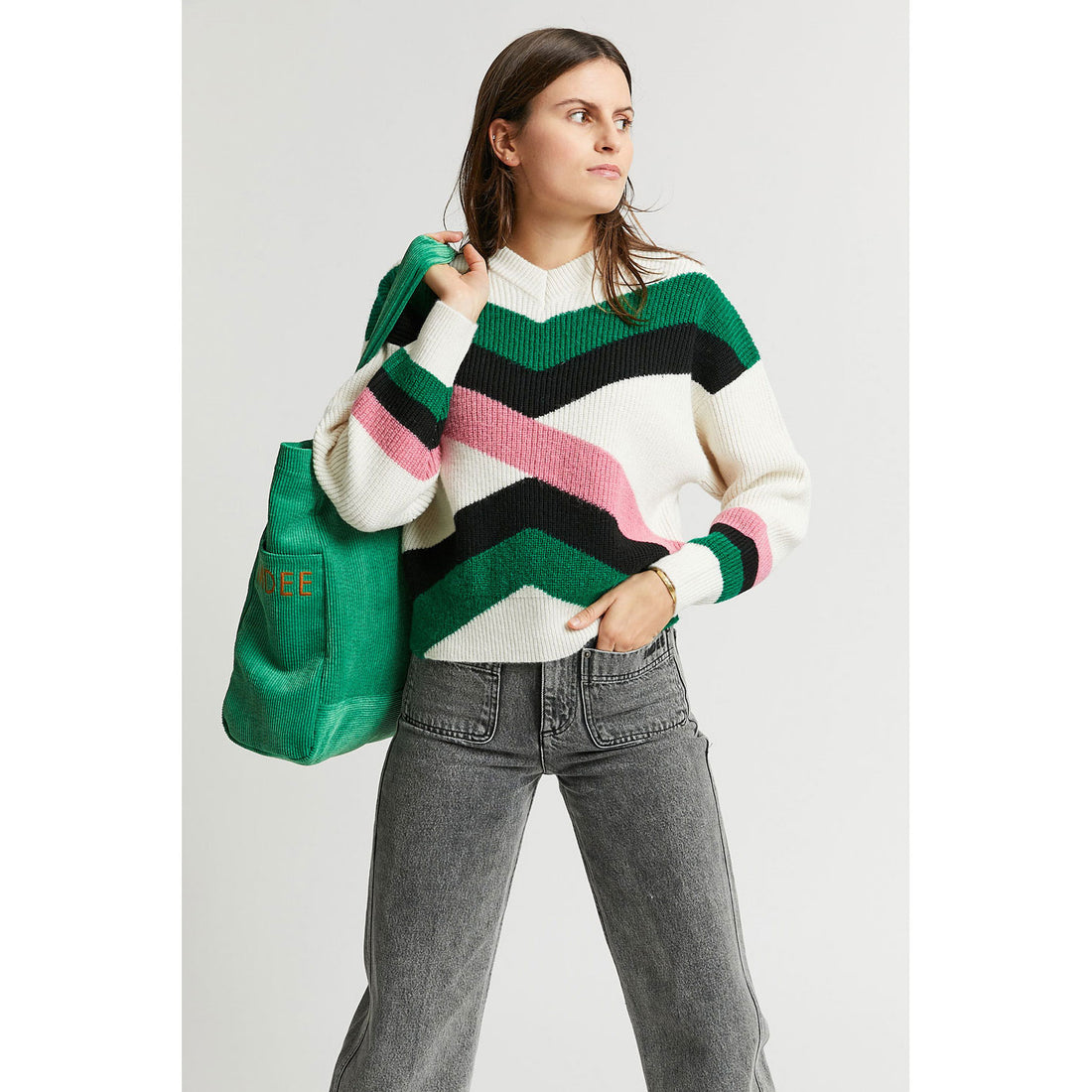 Indee Off White Odylle Knitted Sweater