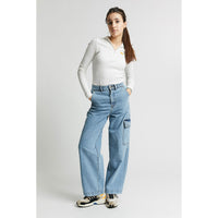 Indee Off White Oregano Zipped Cotton Pullover