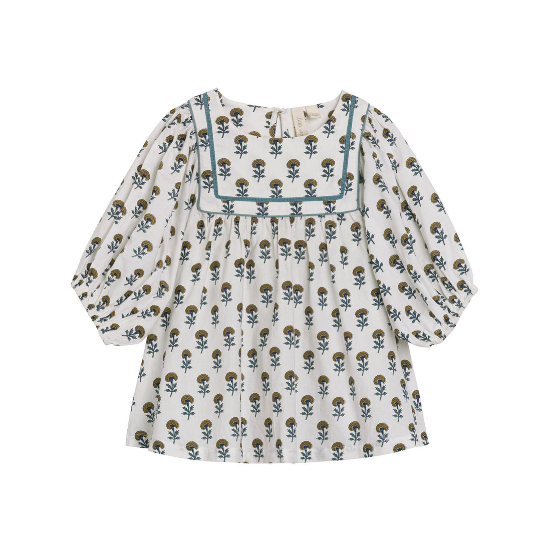Little Cotton Clothes Marigold Floral Organic Aggie Blouse