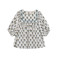 Little Cotton Clothes Marigold Floral Organic Aggie Blouse