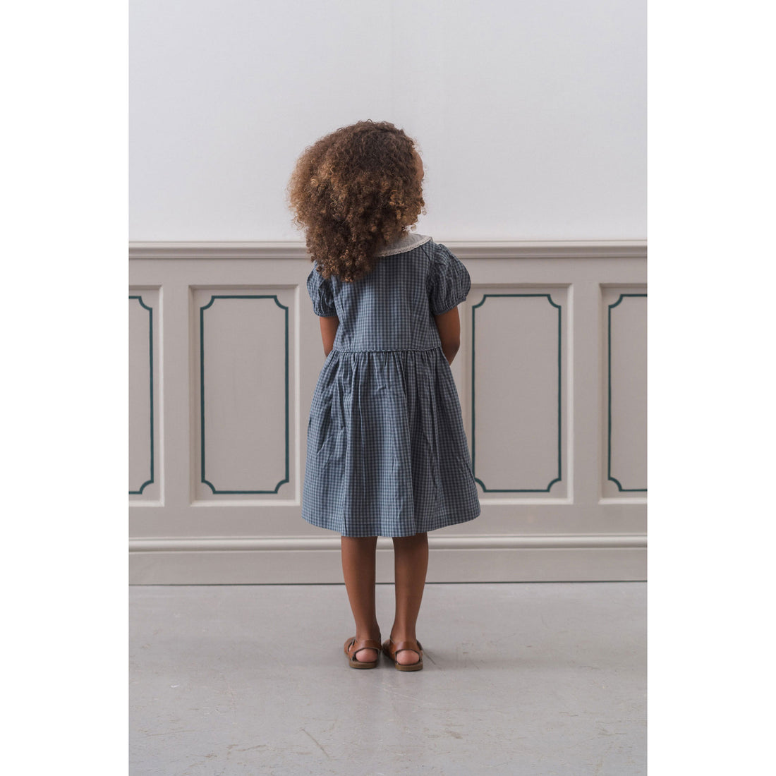 Little Cotton Clothes Little Blue Check Organic Audrey Dress Ladida Little Cotton Clothes Little Blue Check Organic Audrey Dress Ladida
