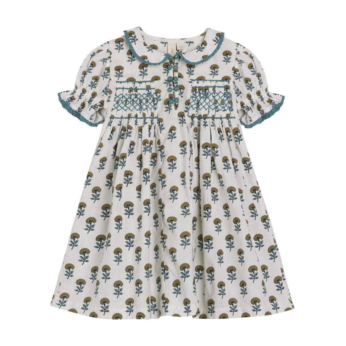 Little Cotton Clothes Marigold Floral Organic Elizabeth