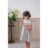 Little Cotton Clothes Porcelain Organic Elizabeth Smocked Dress