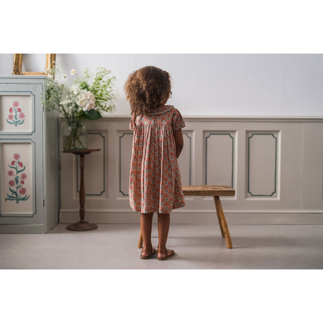 Little Cotton Clothes Summer Jam Floral Organic Elizabeth Smocked Dress