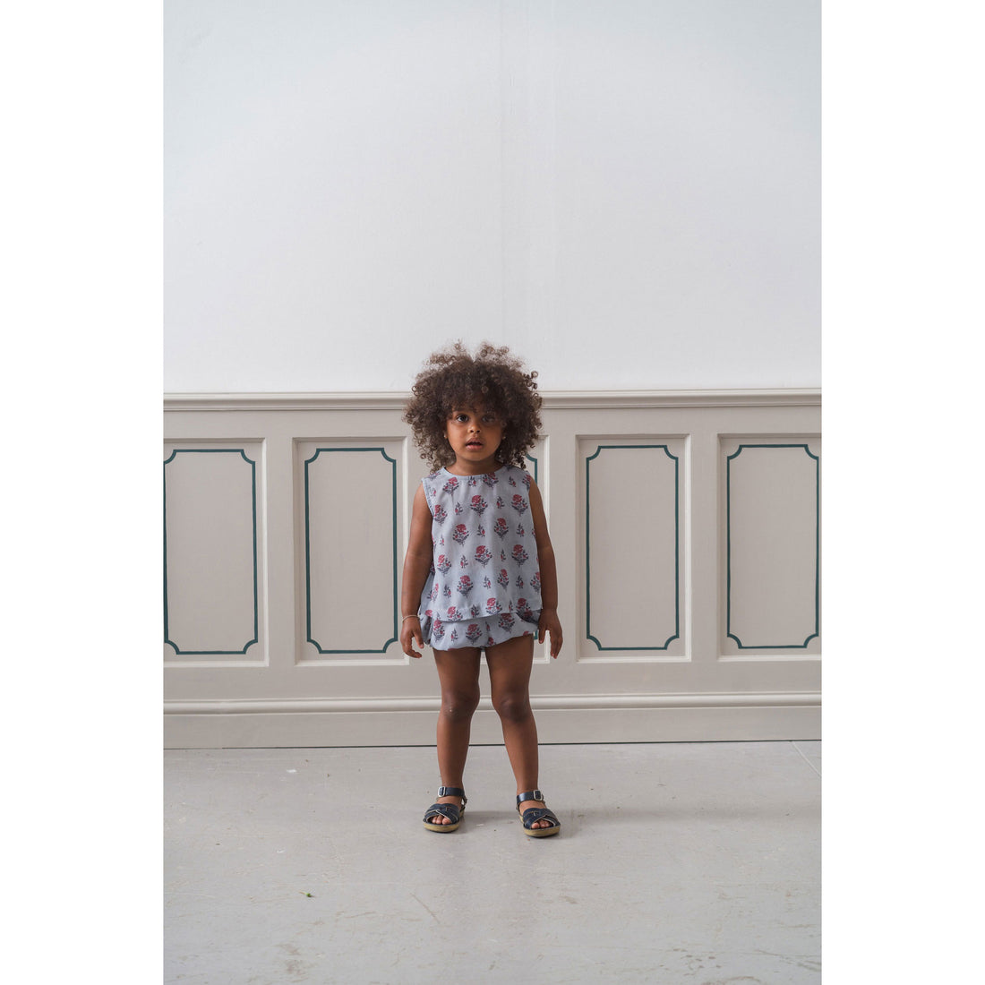 Little Cotton Clothes Juniper Floral Organic Hannah Blouse