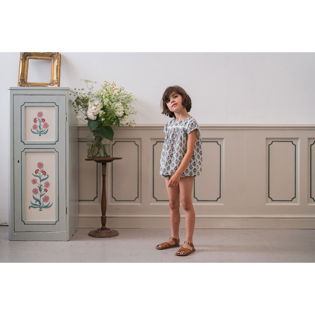 Little Cotton Clothes Thistle Floral Organic Juno Blouse