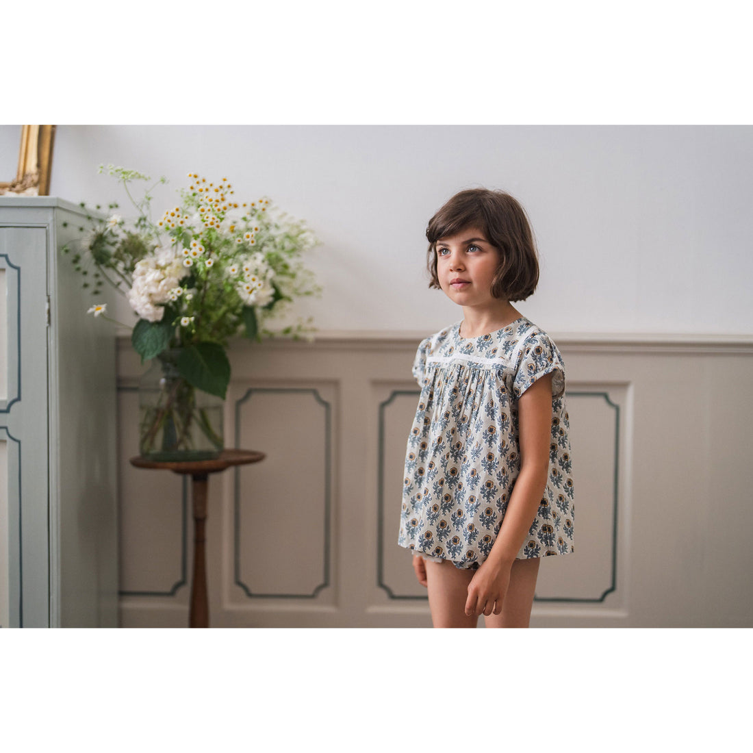 Little Cotton Clothes Thistle Floral Organic Juno Blouse