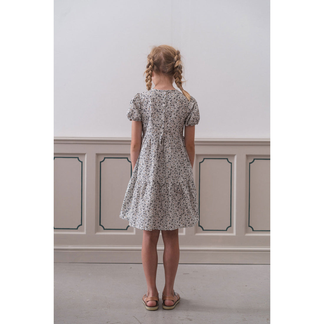 Little Cotton Clothes Evesham Floral Organic Katie Dress