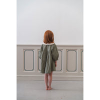 Little Cotton Clothes Little Green Check Organic Lottie Dress