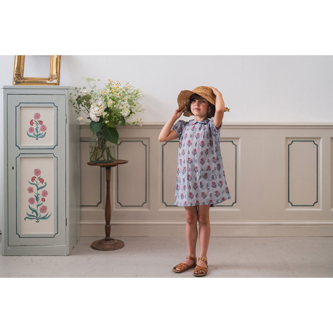 Little Cotton Clothes Juniper Floral Organic Mimi Dress