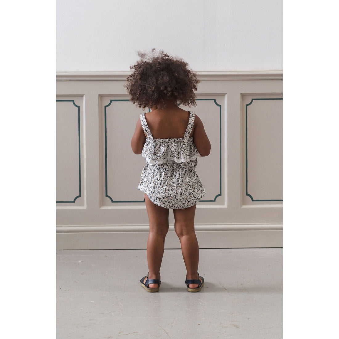 Little Cotton Clothes Evesham Floral Organic Nelly Romper