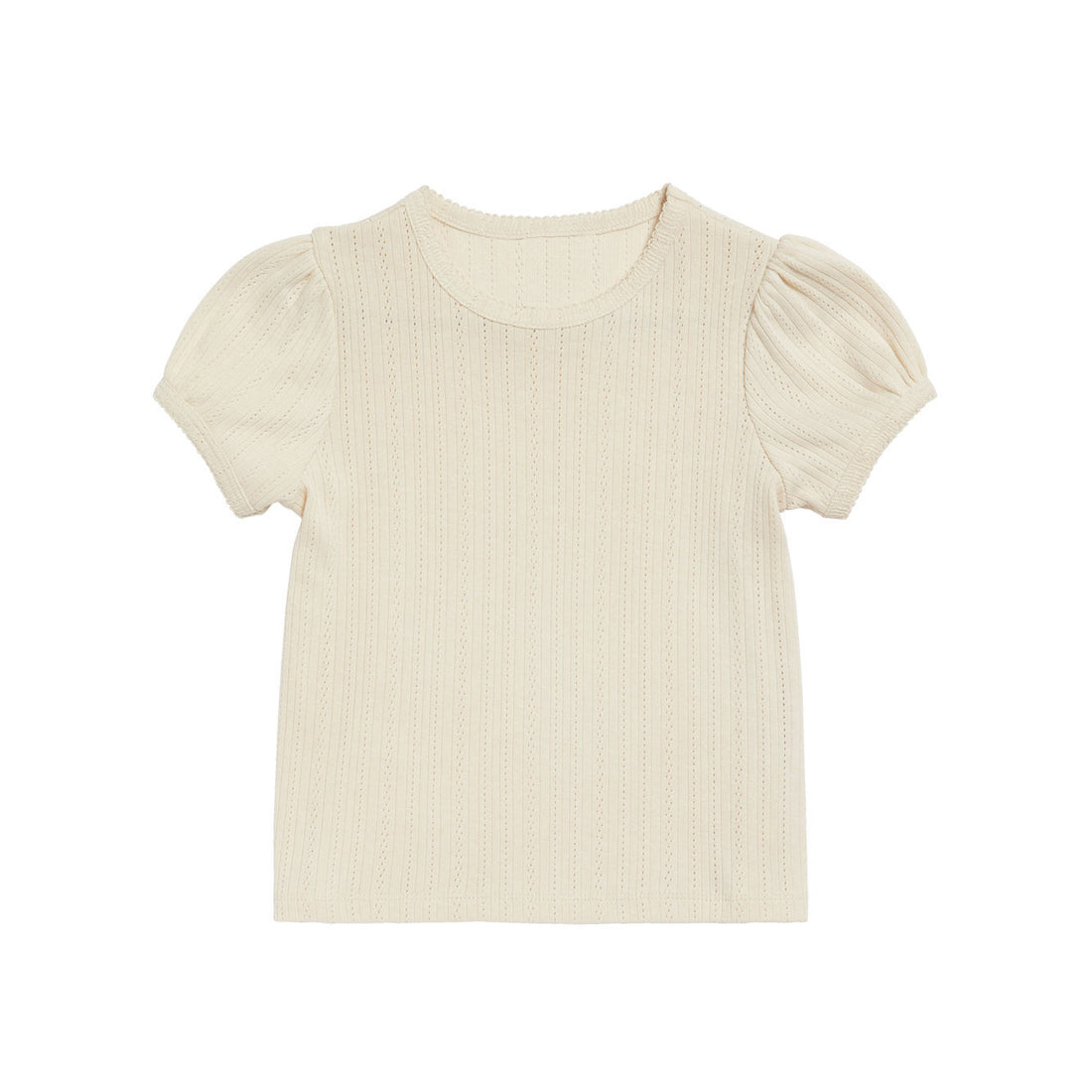 Little Cotton Clothes Buttermilk Organic Pointelle T-shirt