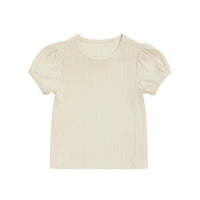 Little Cotton Clothes Buttermilk Organic Pointelle T-shirt