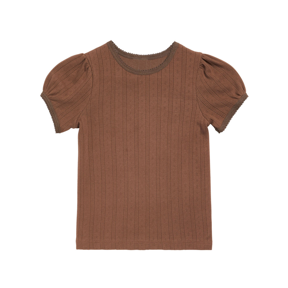 Little Cotton Clothes Cinnamon Organic Pointelle T-shirt