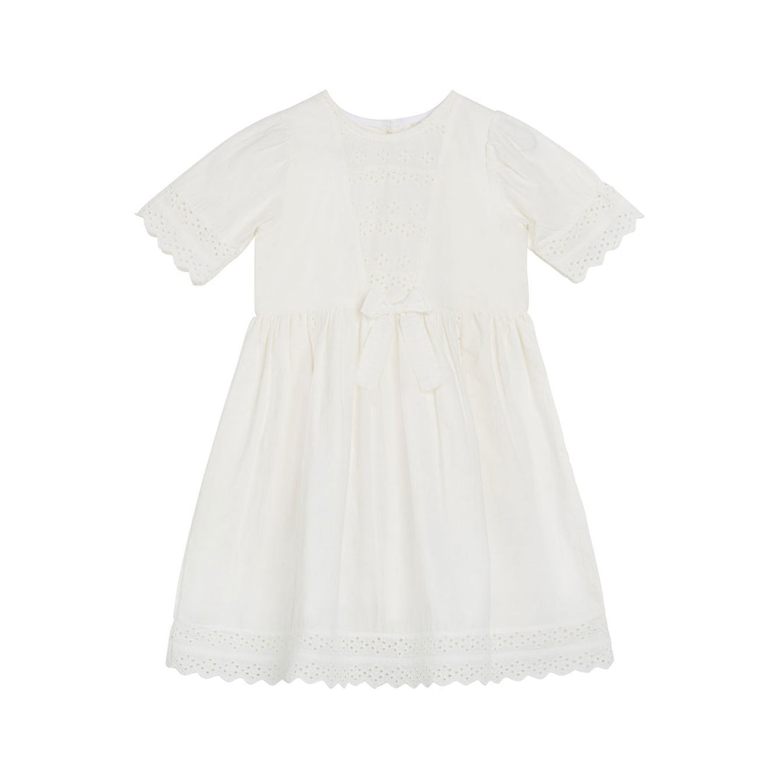 Little Cotton Clothes White Organic Seren Dress