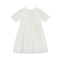 Little Cotton Clothes White Organic Seren Dress