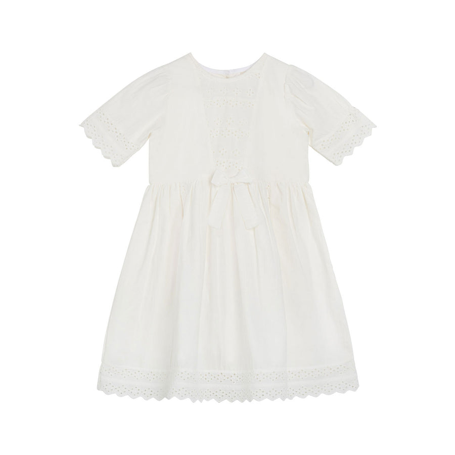 Little Cotton Clothes White Organic Seren Dress