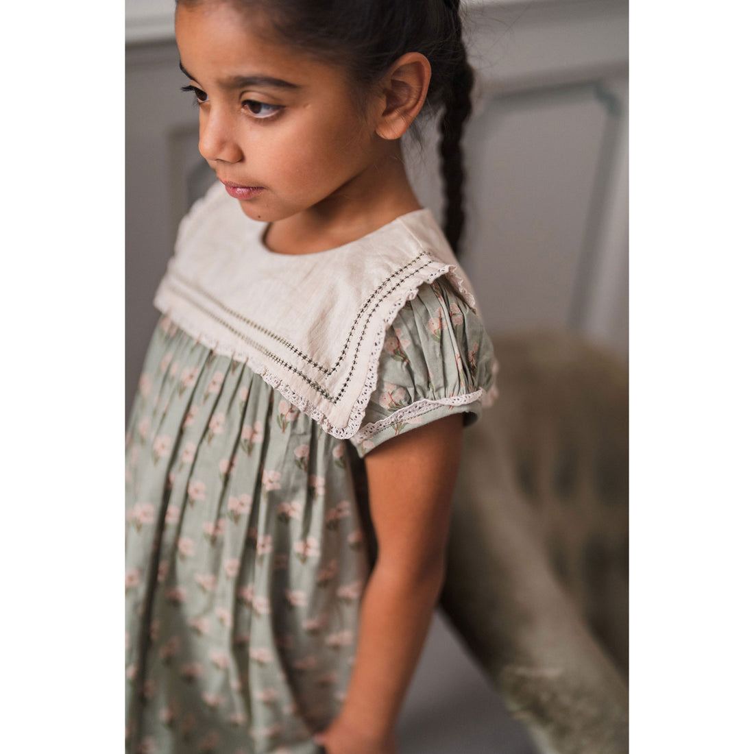 Little Cotton Clothes Poppy Floral Organic Simone Dress