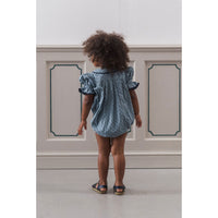 Little Cotton Clothes Dorset Floral Organic Smocked Emilie Romper