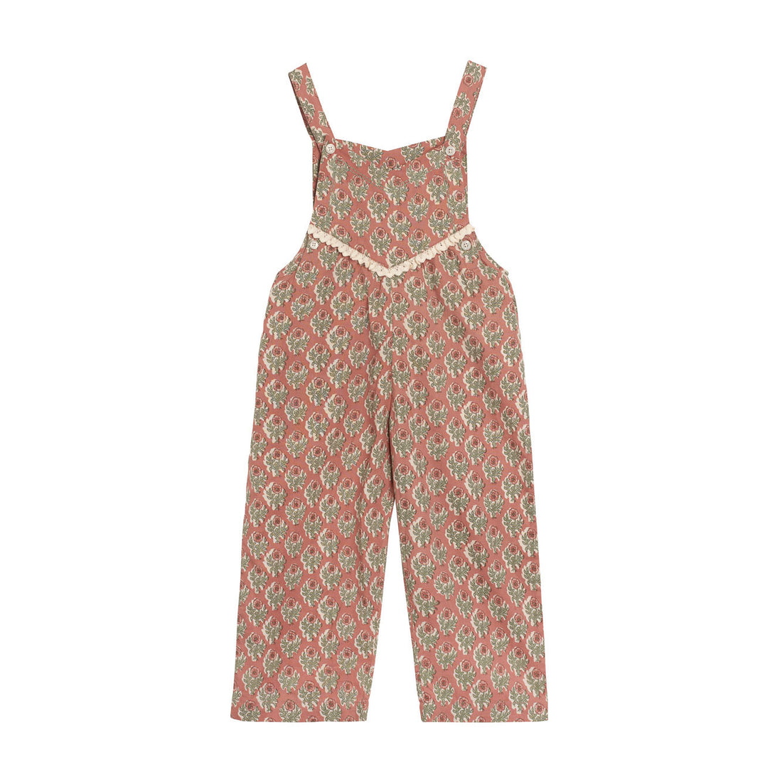Little Cotton Clothes Jam Floral Organic Veronica Dungarees