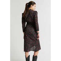 Indee Black Organico Printed Long Dress