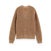 Scotch Shrunk Chocolate Melange Knitted Cardigan