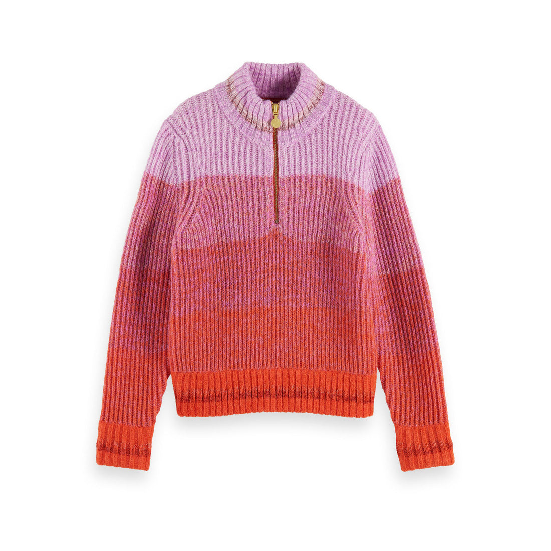 Scotch Shrunk Winter Suntan Half Zip Gradient Pullover