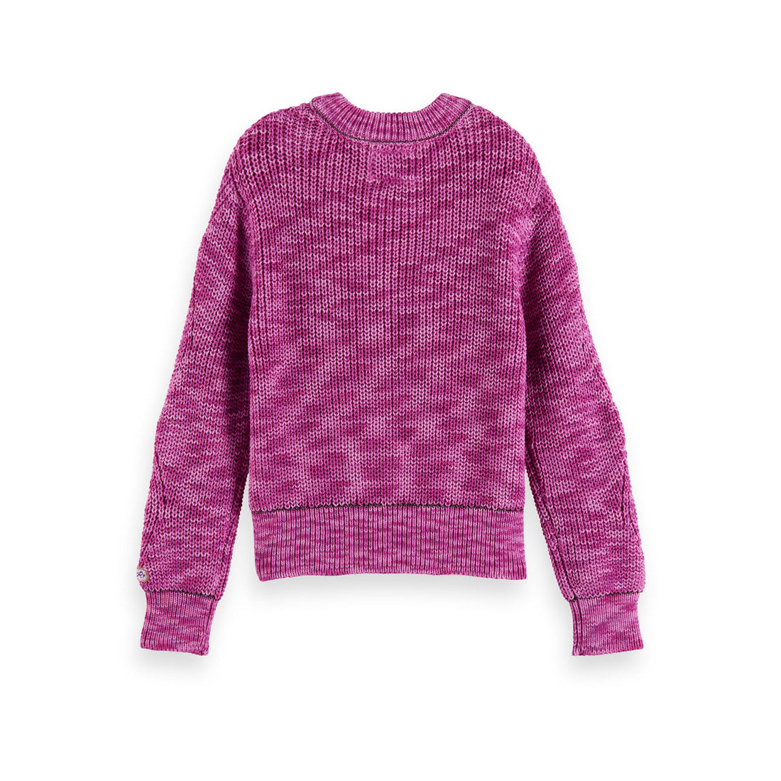 Scotch Shrunk Violet Melange Velvet Structured Pullover