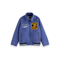 Scotch Shrunk Worker Blue Washed Artwork Jacket