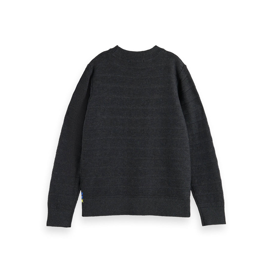 Scotch Shrunk Antracite Melange Structured Pullover