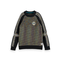 Scotch Shrunk Multi Melange Colorful Structured Pullover