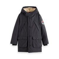 Scotch Shrunk Antracite Longer Length Padded Jacket