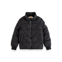 Scotch Shrunk Antracite Water Repellent Hooded Jacket