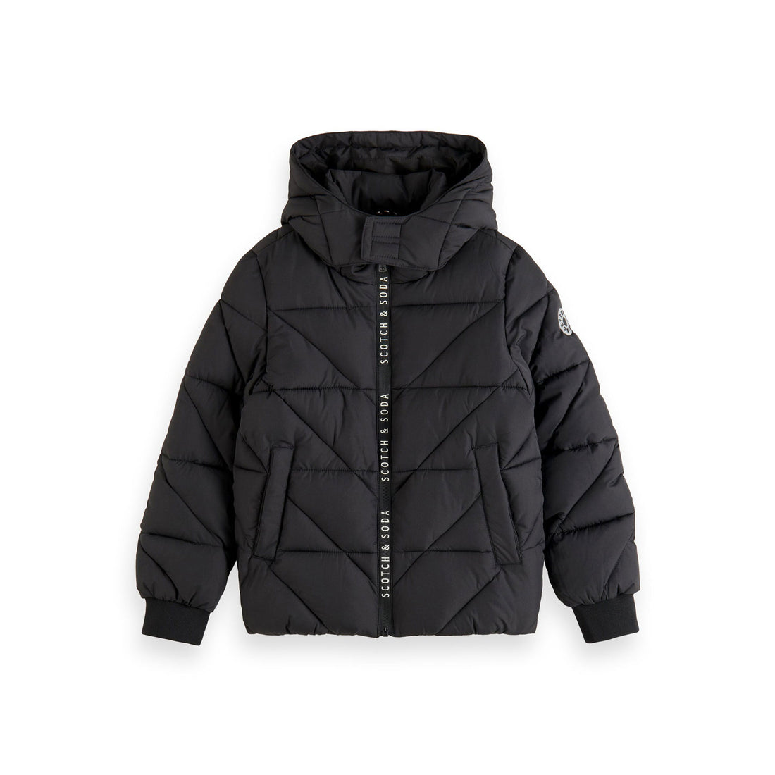 Scotch Shrunk Antracite Water Repellent Hooded Jacket