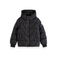 Scotch Shrunk Antracite Water Repellent Hooded Jacket