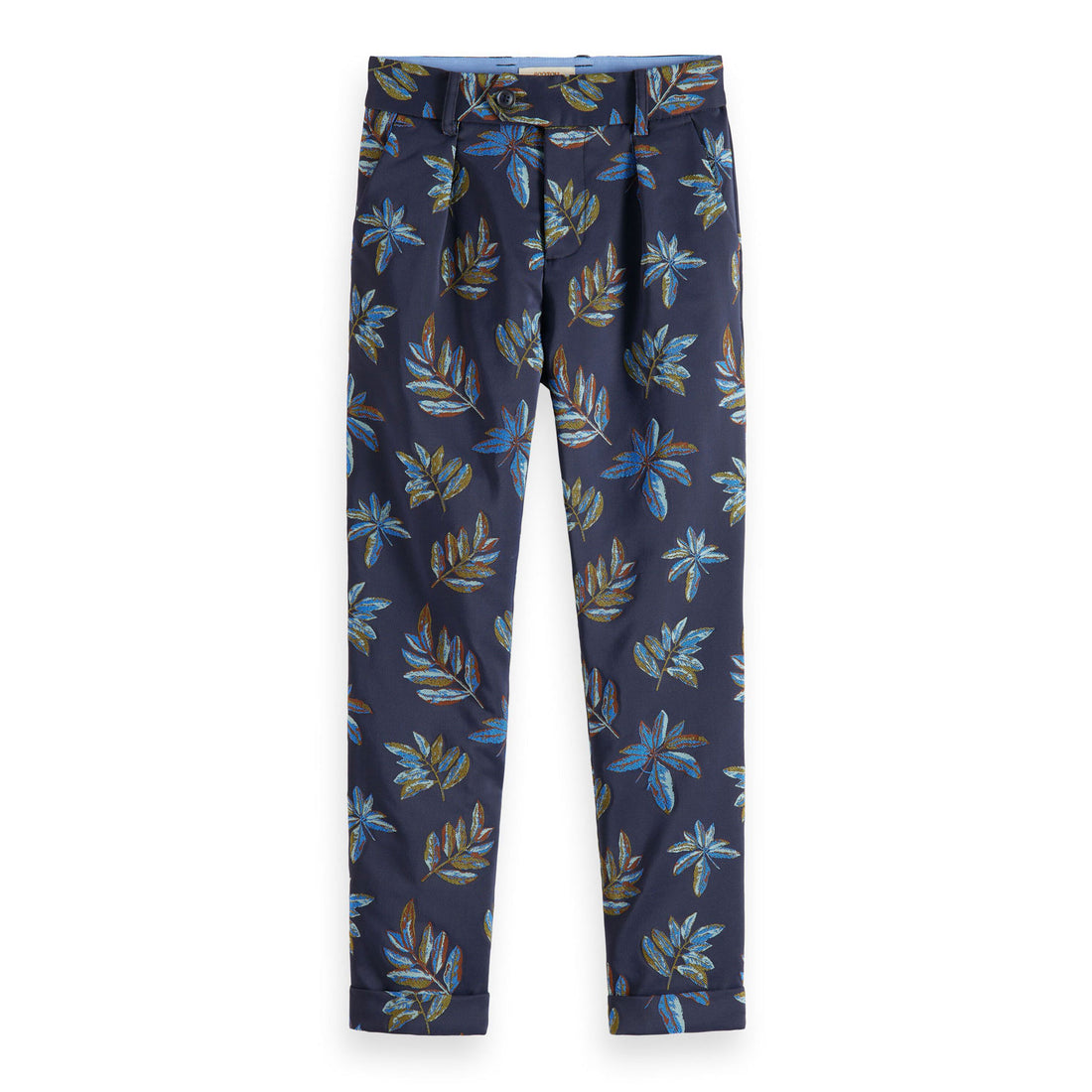 Scotch Shrunk Leaf Jacquard Tapered Fit Pants