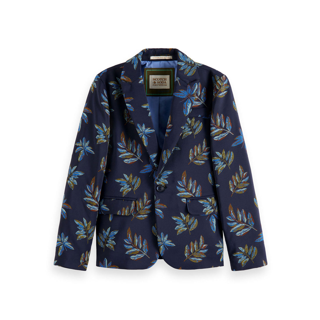 Scotch Shrunk Leaf Jacquard Blazer