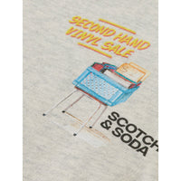 Scotch Shrunk Ecru Regular Fit Artwork Sweatshirt