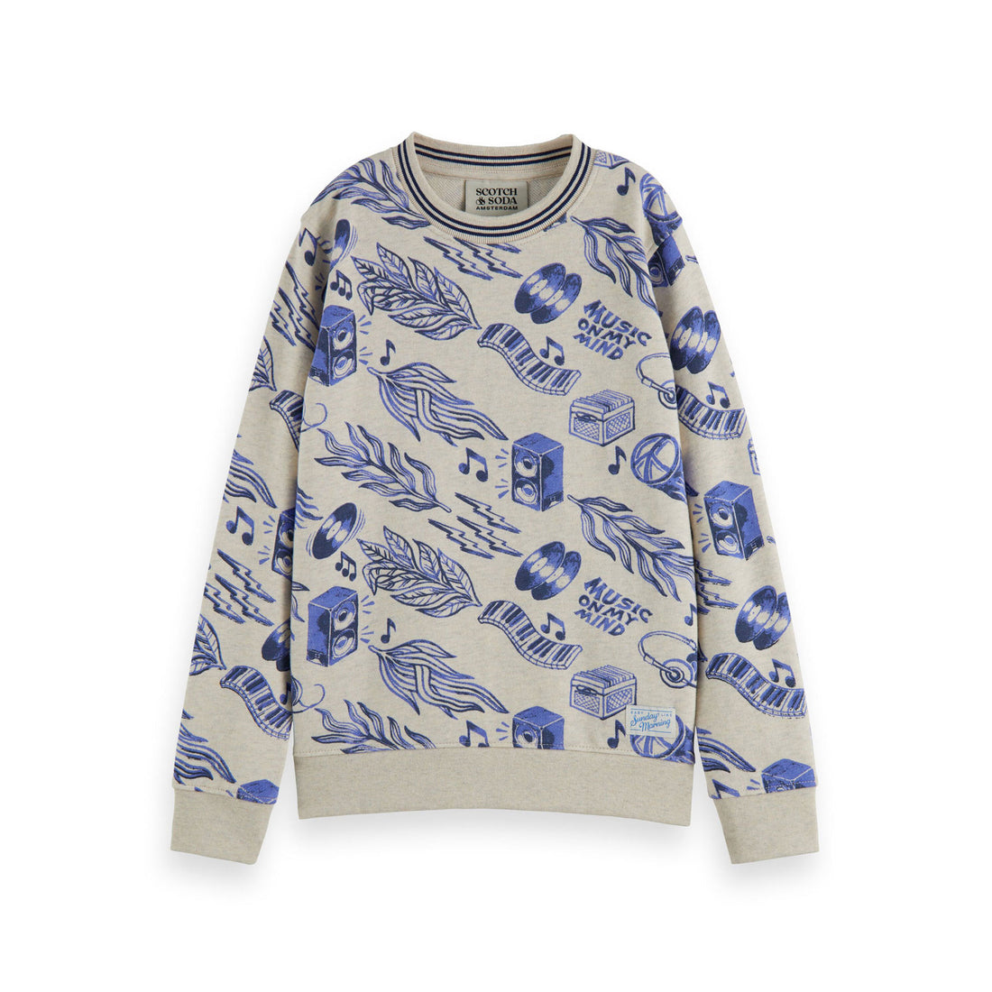 Scotch Shrunk Stereo Lvs Conversion Aop Sweatshirt