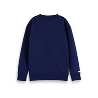 Scotch Shrunk Marine Blue Artwork Sweatshirt