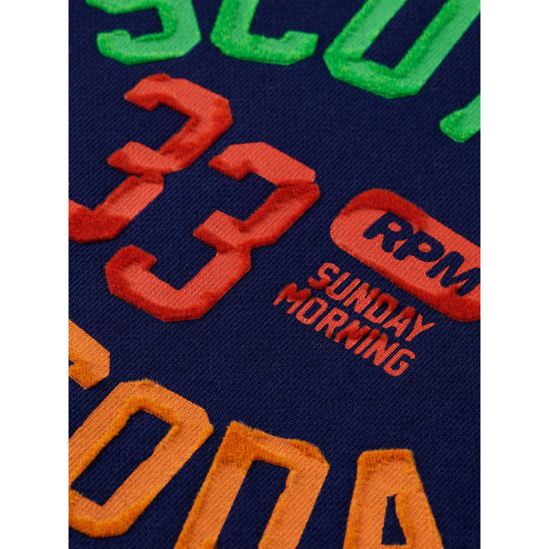 Scotch Shrunk Marine Blue Artwork Sweatshirt