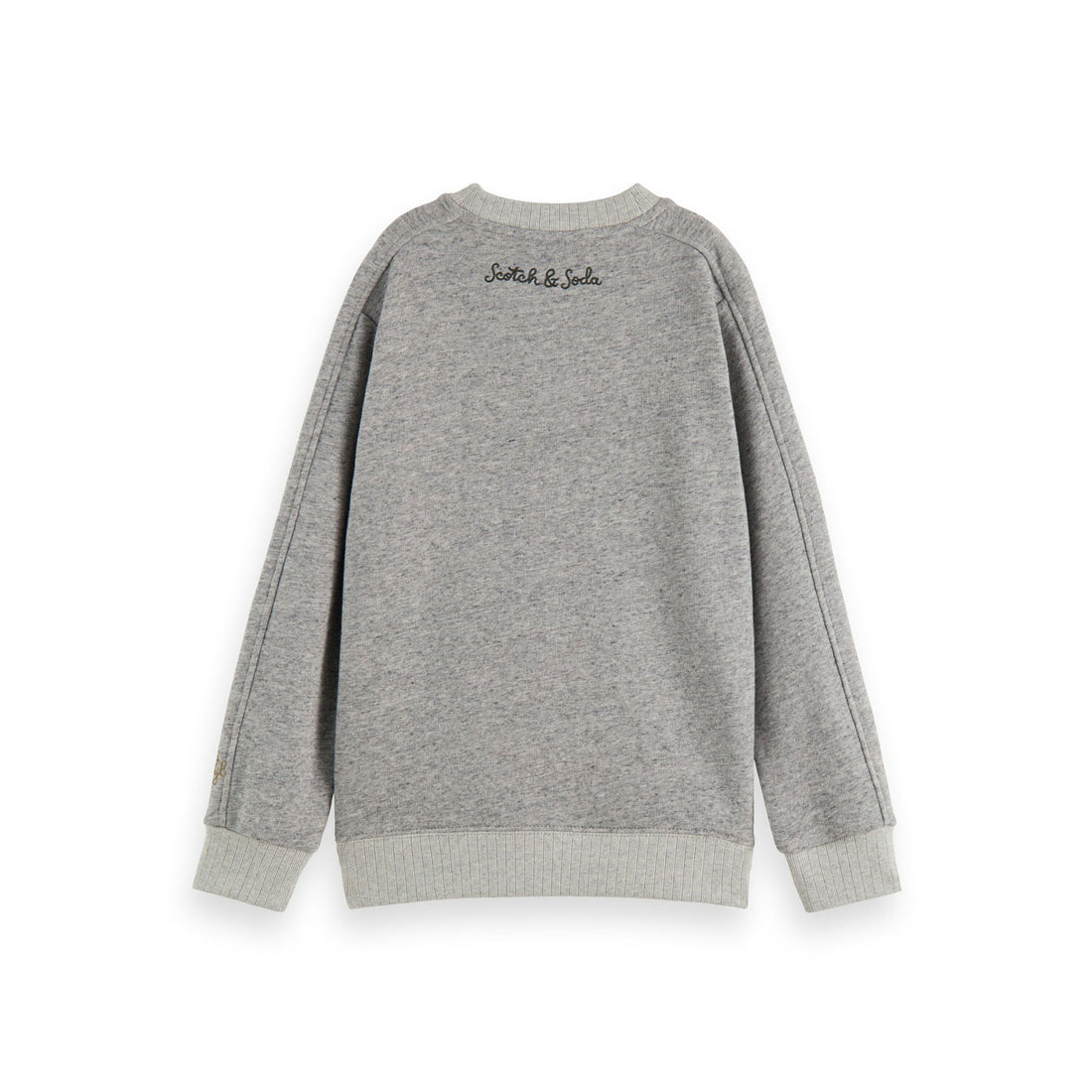 Scotch Shrunk Grey Melange Artwork Sweatshirt