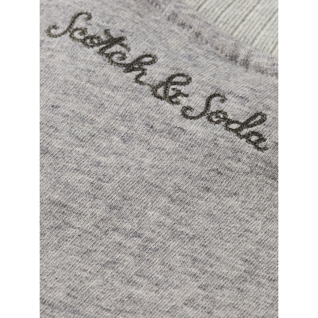 Scotch Shrunk Grey Melange Artwork Sweatshirt