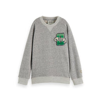 Scotch Shrunk Grey Melange Artwork Sweatshirt