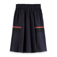 Scotch Shrunk Midnight Embroidered Mini Skirt