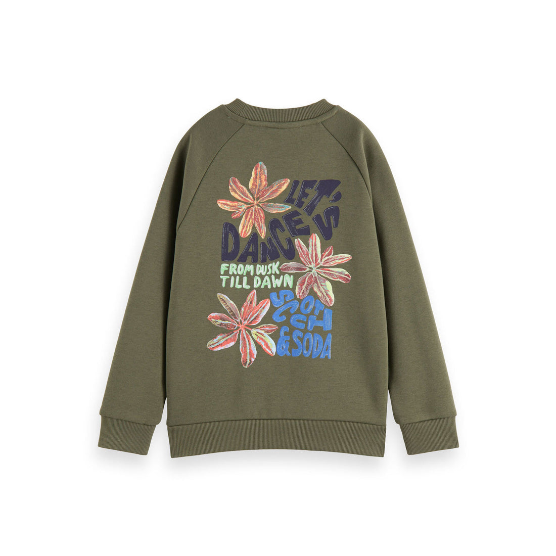 Scotch Shrunk Moss Relaxed Fit Artwork Sweatshirt