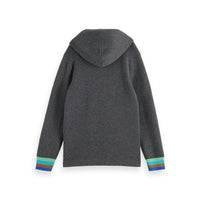 Scotch Shrunk Antracite Melange Knitted Hoodie
