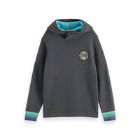 Scotch Shrunk Antracite Melange Knitted Hoodie