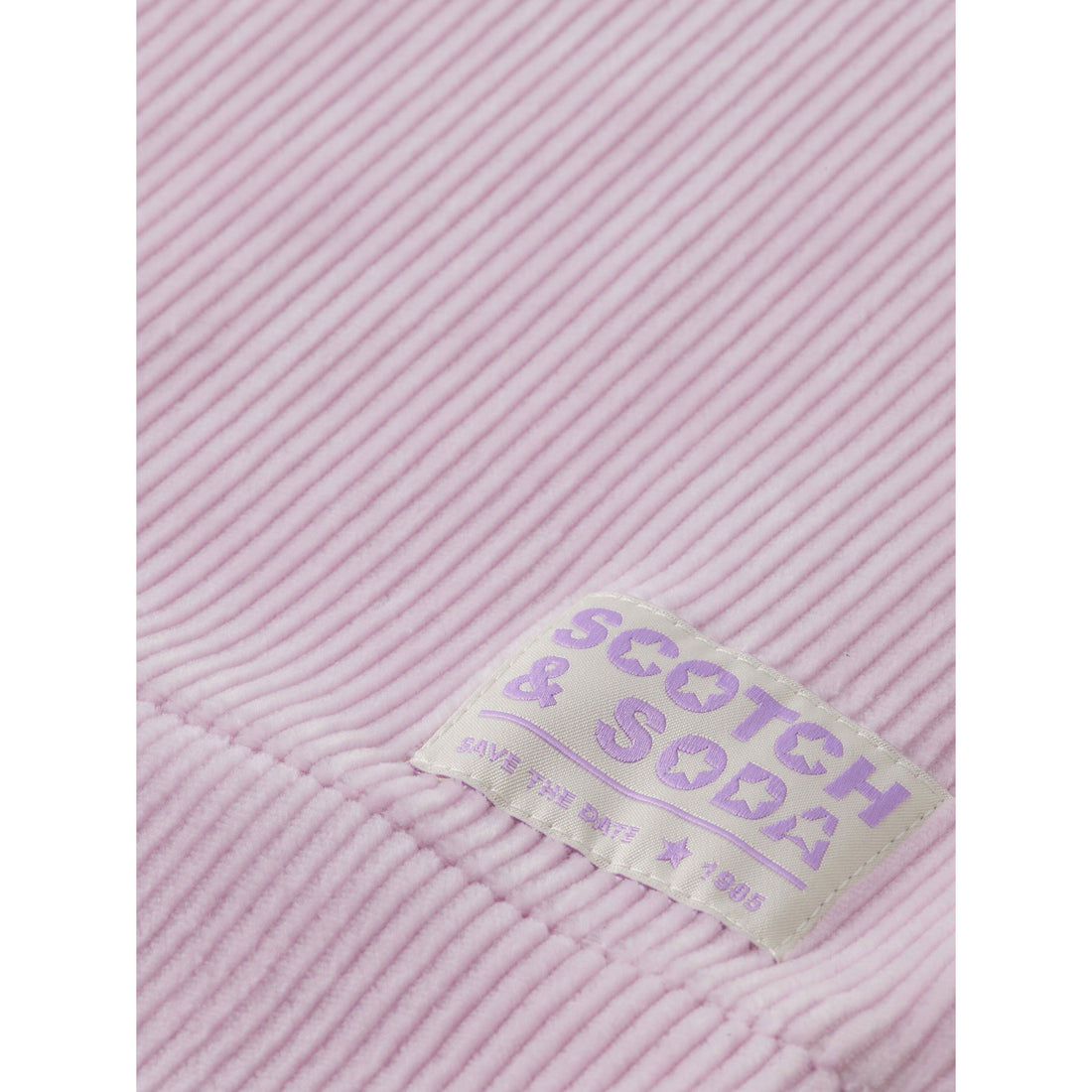 Scotch Shrunk Pink Disco Corduroy Sweatshirt